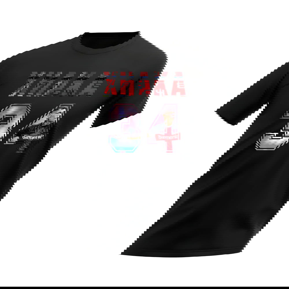 Granit Xhaka Name And Number Bayer Leverkusen T-Shirt (Black)