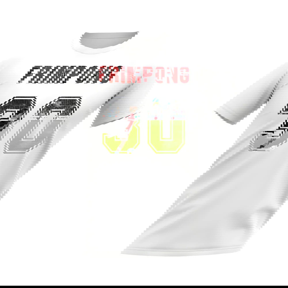 Jeremie Frimpong Name And Number Bayer Leverkusen T-Shirt (White)