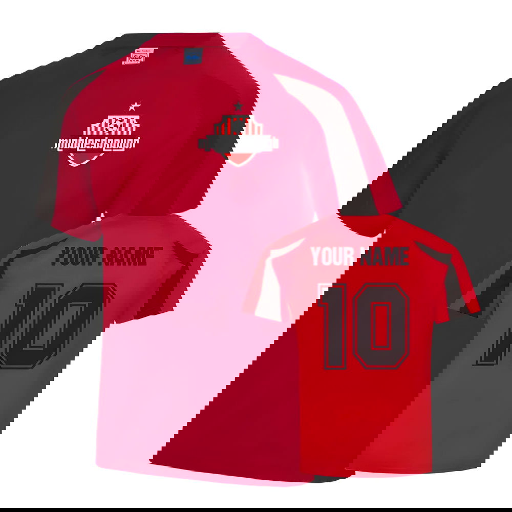 Your Name Middlesbrough Sports Training Jersey (Red)