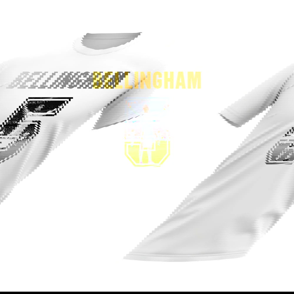 Jude Bellingham Name And Number Real Madrid T-Shirt (White)