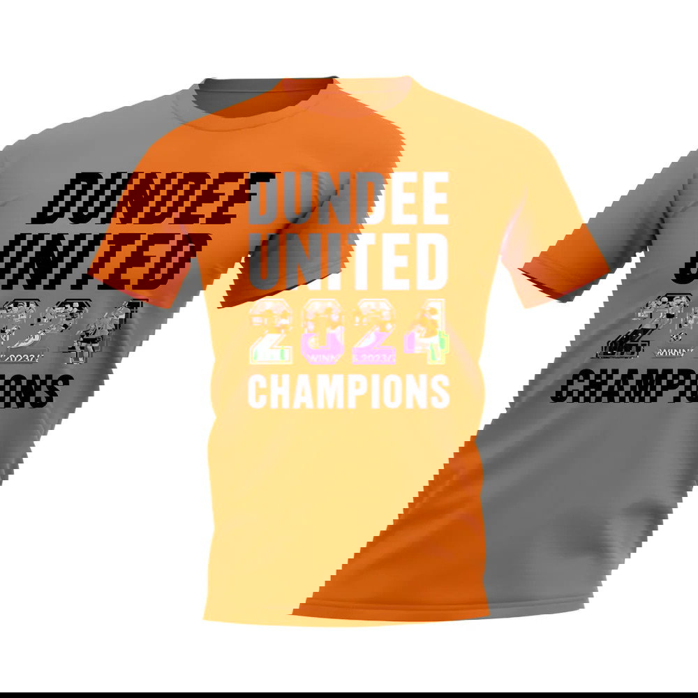 Dundee United 2024 Champions T-Shirt (Orange)