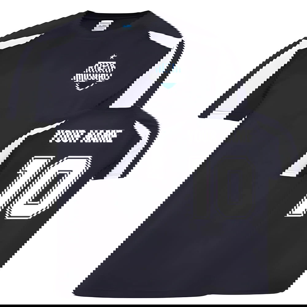 Your Name Millwall Sports Training Jersey (Navy)