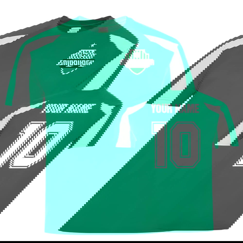 Your Name Hibernian Sports Training Jersey (Green)
