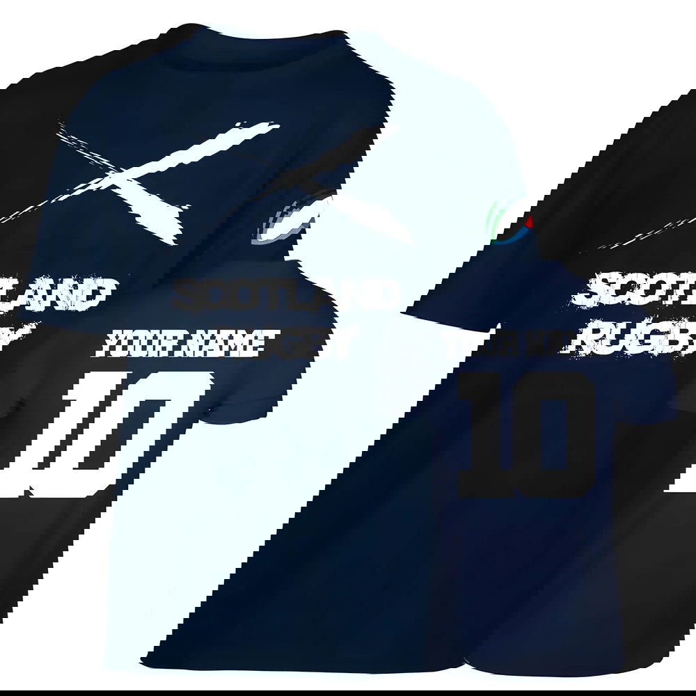 Scotland Country Rugby T-Shirt (Your Name)