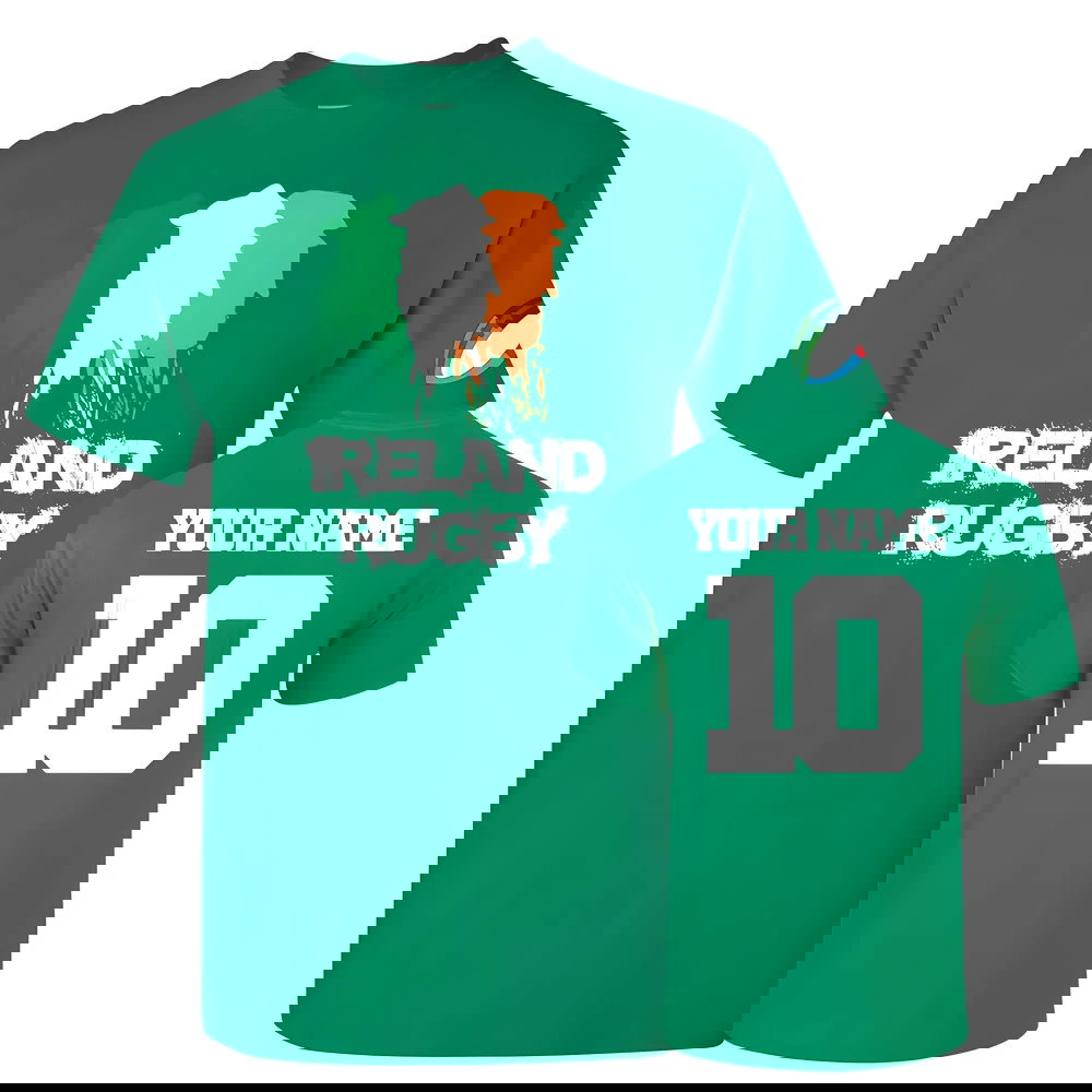 Ireland Country Rugby T-Shirt (Your Name)