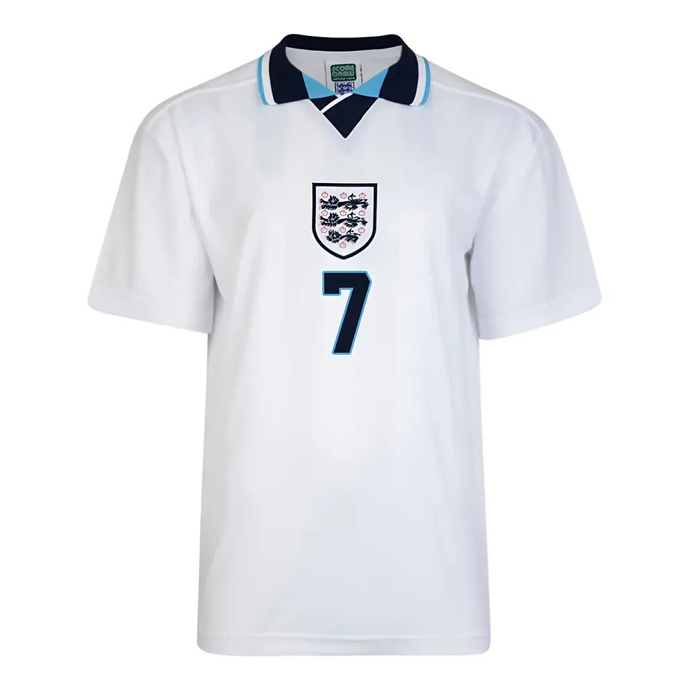 Score Draw England Euro 1996 Home Shirt (Platt 7)
