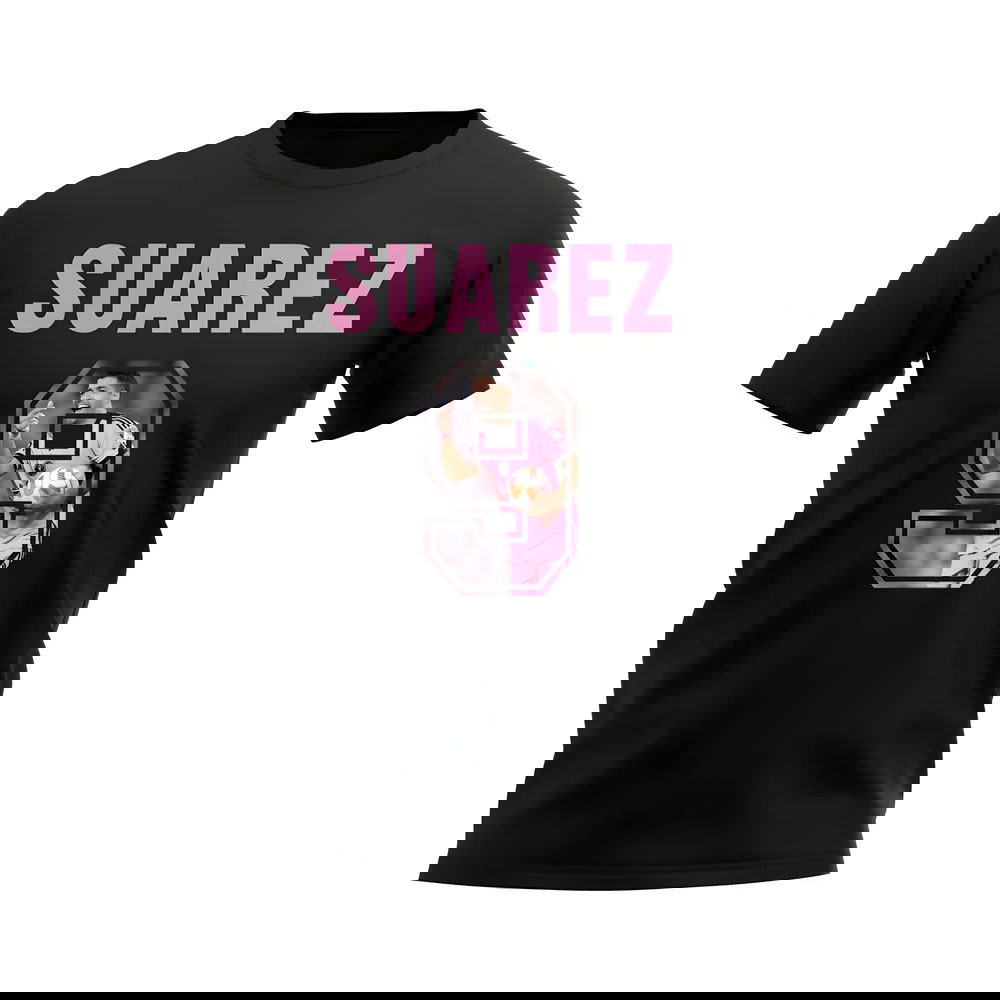 Luis Suarez Name And Number Inter Miami T-Shirt (Black)