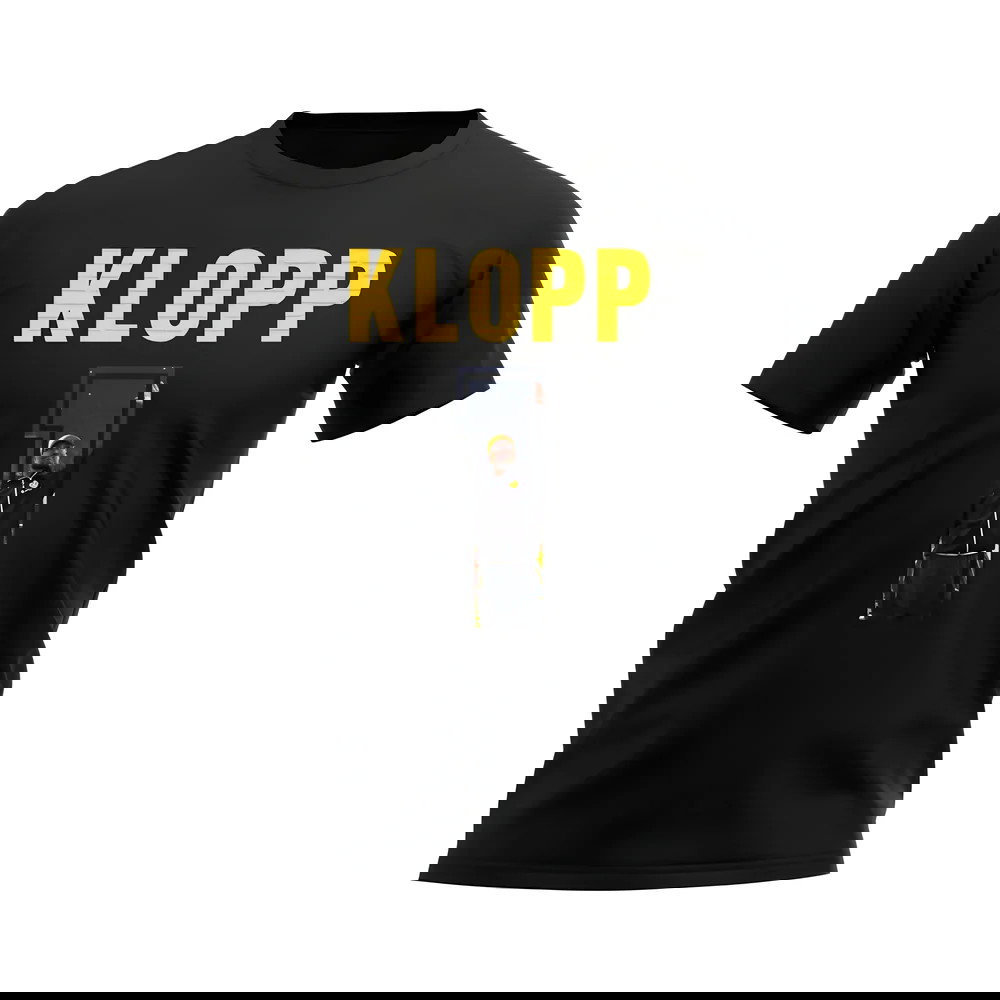 Jurgen Klopp Name And Number Borussia Dortmund T-Shirt (Black)