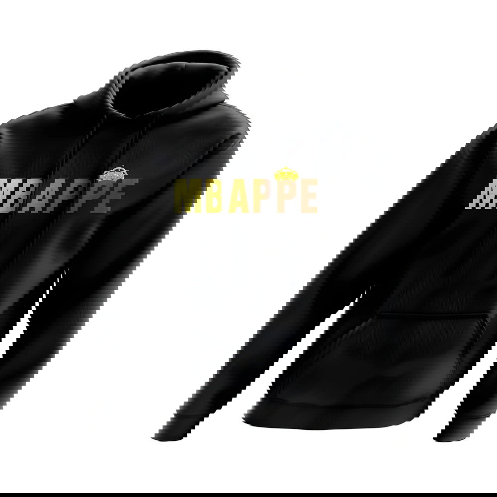 Kylian Mbappe Real Madrid Crown Hoody (Black)