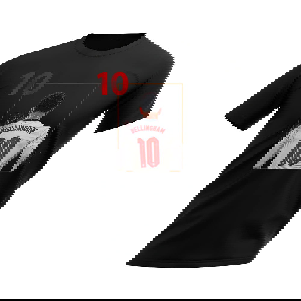 Jude Bellingham England Fade T-Shirt (Black)