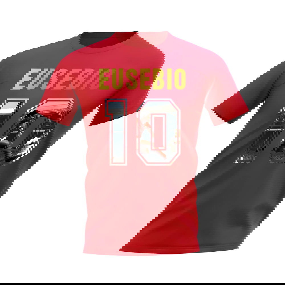 Eusebio Name And Number Portugal T-Shirt (Red)