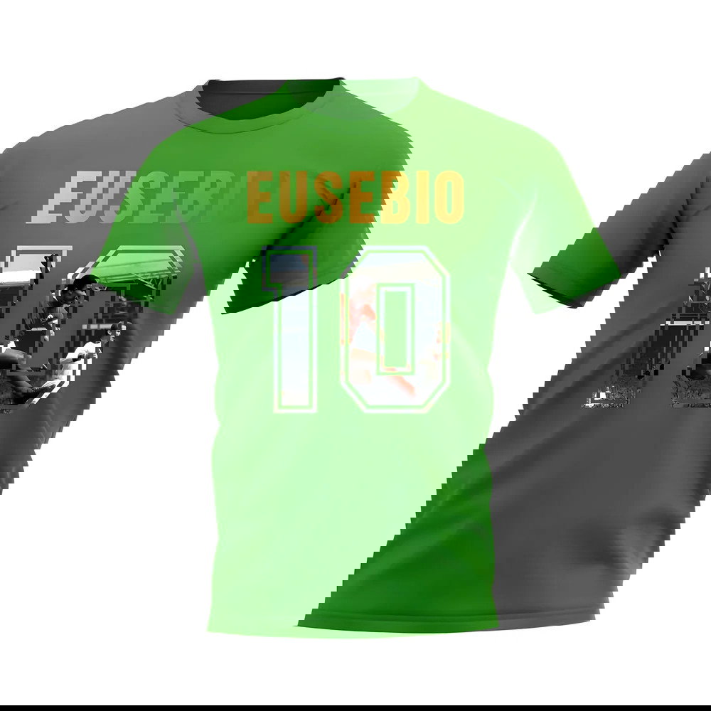 Eusebio Name And Number Portugal T-Shirt (Green)
