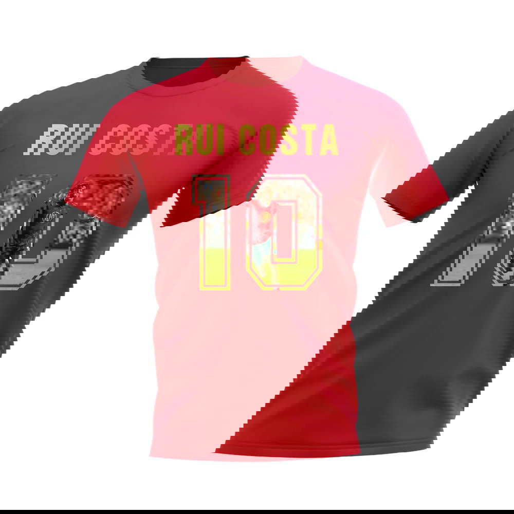 Rui Costa Name And Number Portugal T-Shirt (Red)