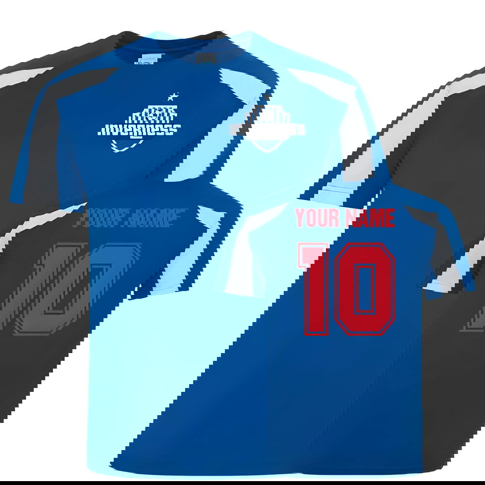 Your Name Inverness Caledonian Thistle Sports Training Jersey (Blue)