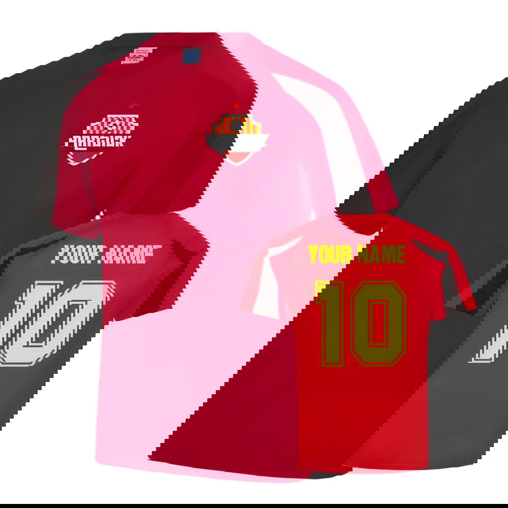 Your Name Partick Thistle Sports Training Jersey-(Red)