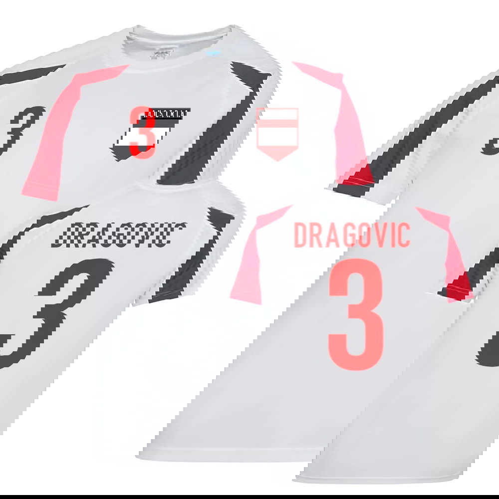 Aleksandar Dragovic Austria Sports Training Jersey (White-Red)