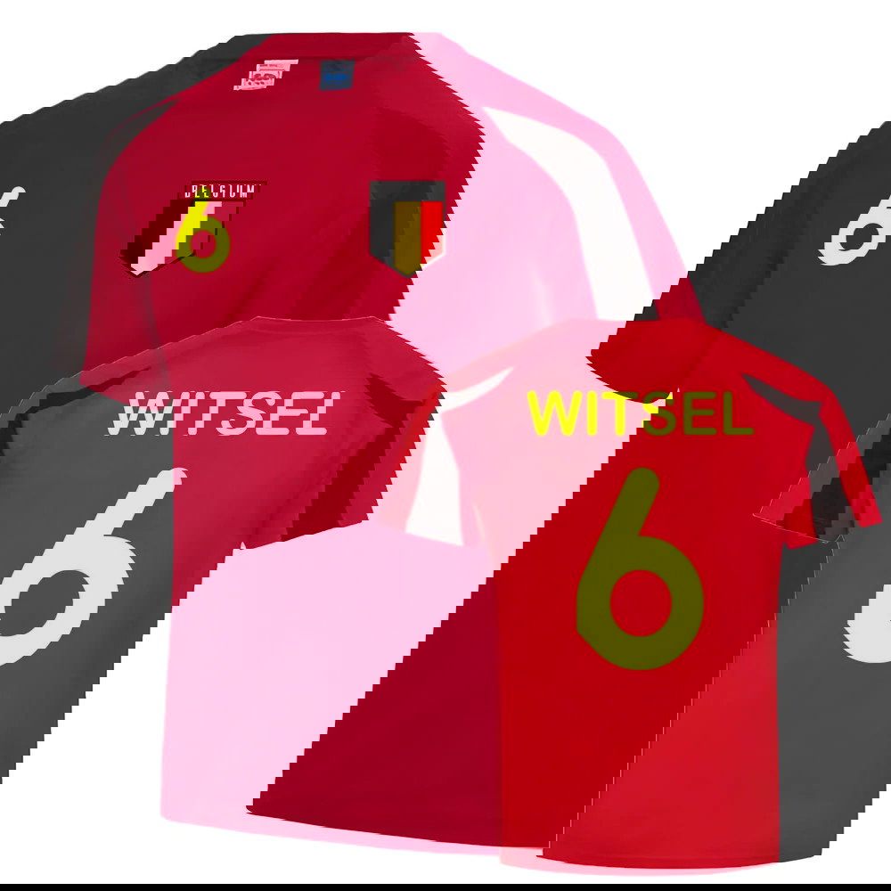 Axel Witsel Belgium Sports Training Jersey (Red-Black)