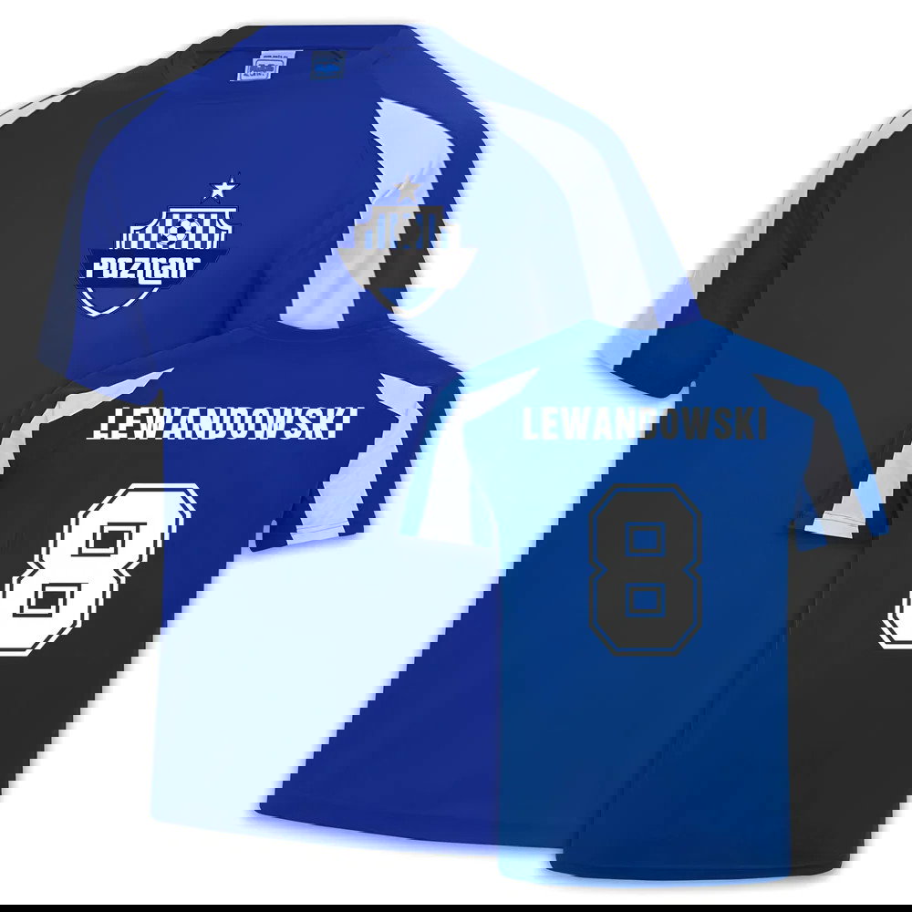 Lech Poznan Sports Training Jersey (Robert Lewandowski 8)
