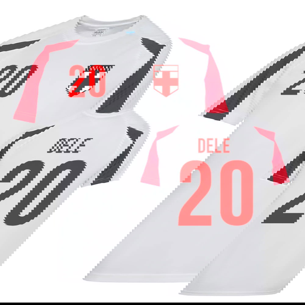 Dele Alli England Sports Training Jersey (White-Red)