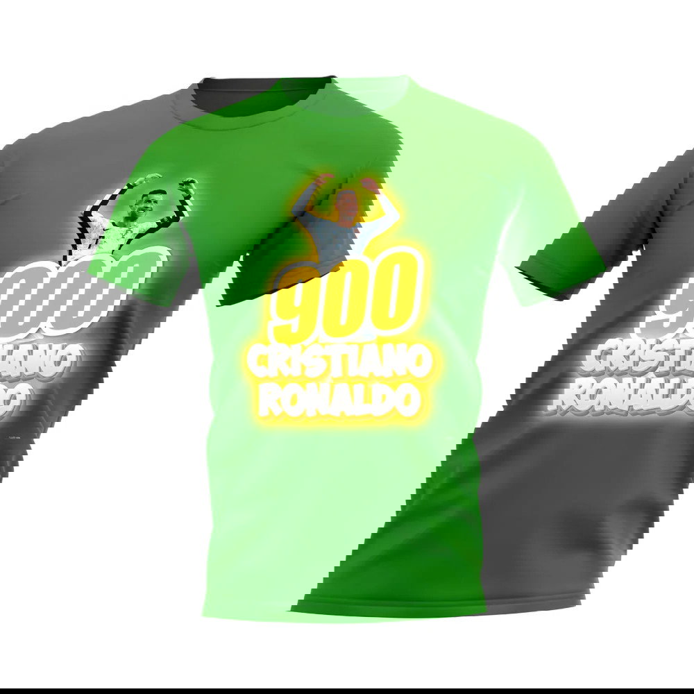Cristiano Ronaldo 900 Career Goals T-Shirt (Green)