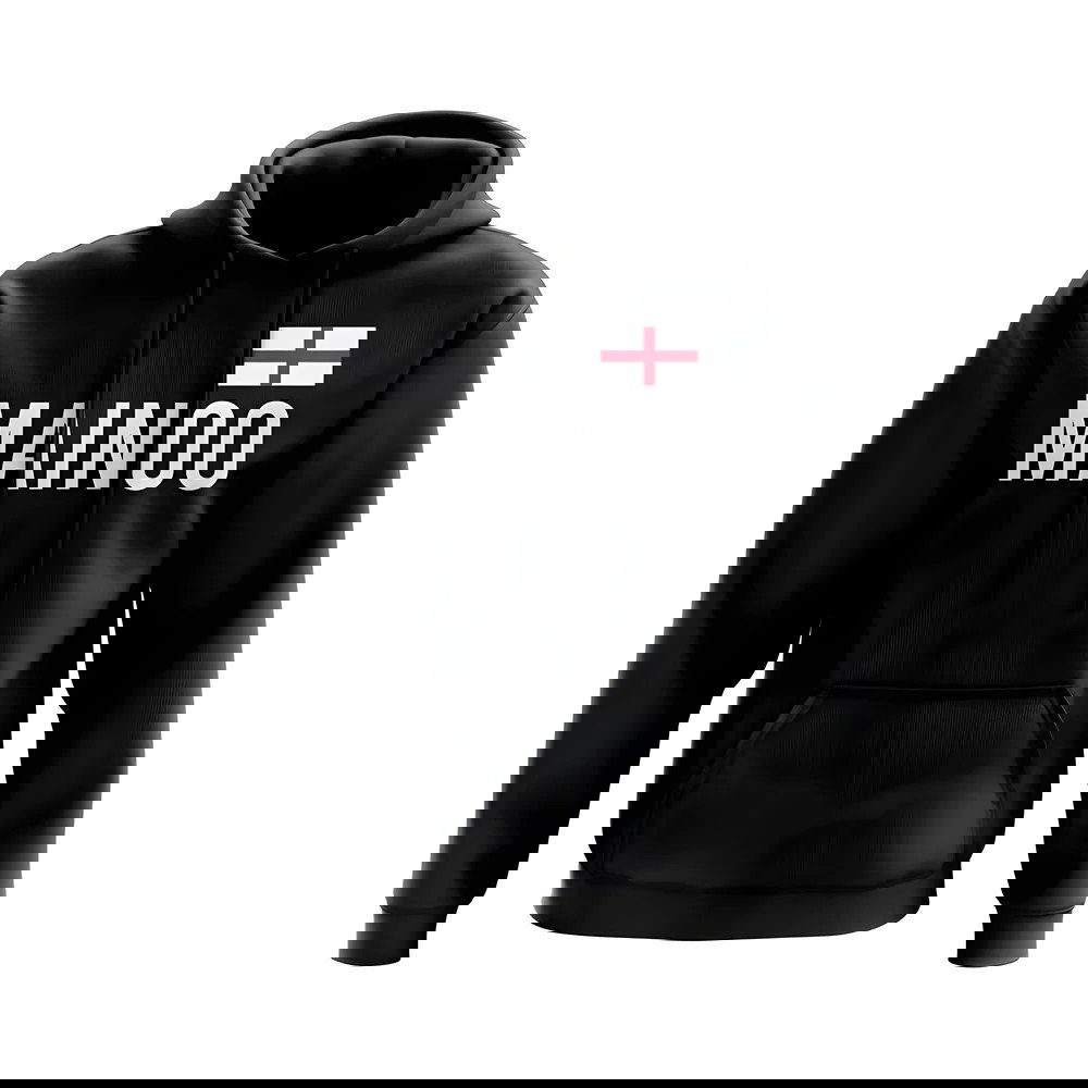 Kobbie Mainoo England Flag Hoodie (Black)