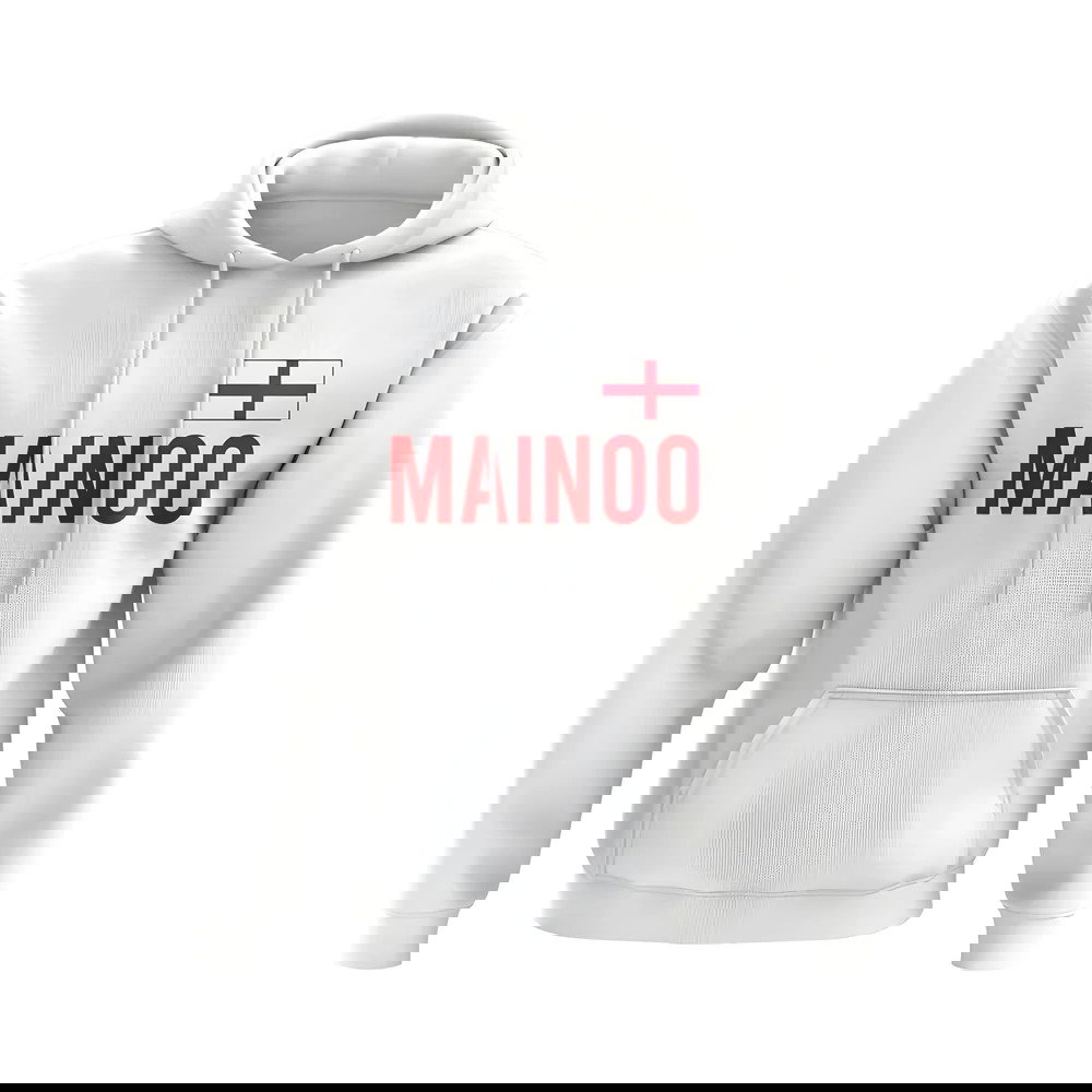 Kobbie Mainoo England Flag Hoodie (White)