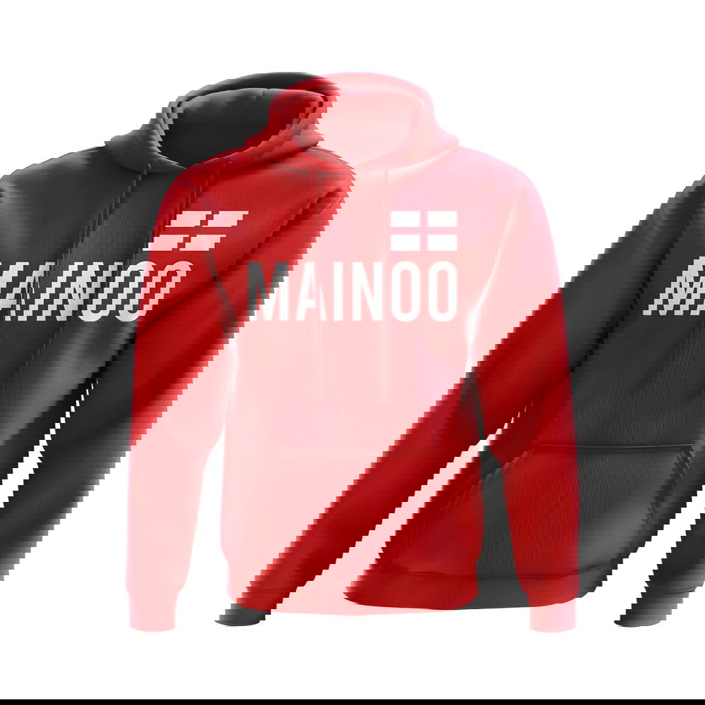 Kobbie Mainoo England Flag Hoodie (Red)