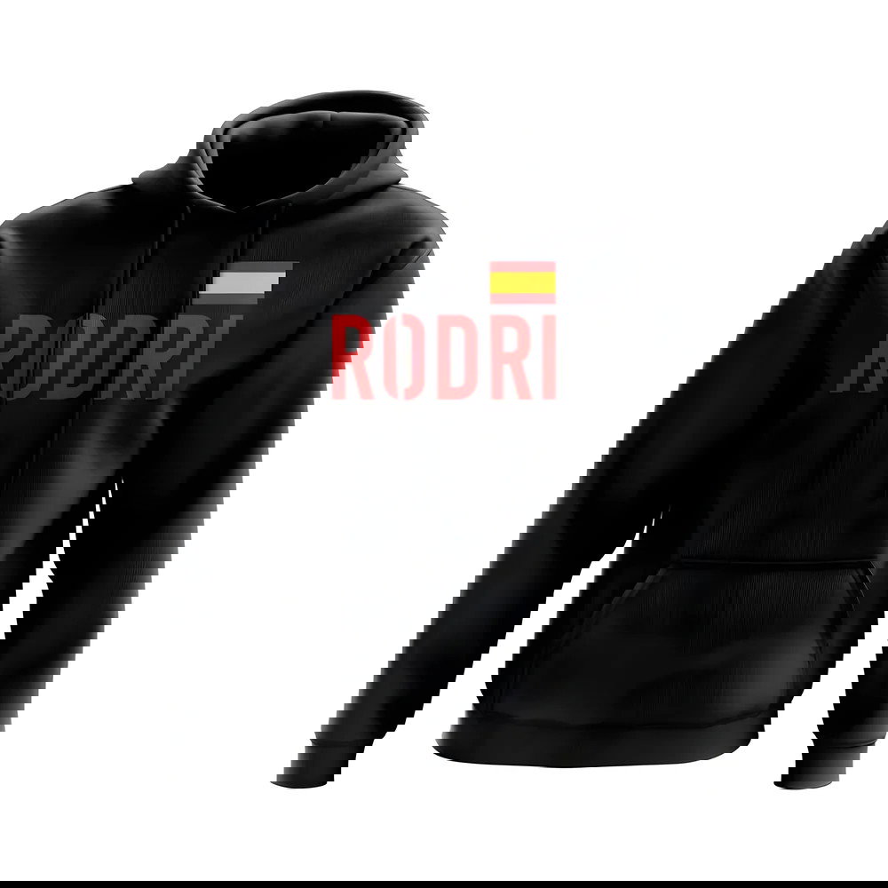 Rodri Spain Flag Hoody (Black)