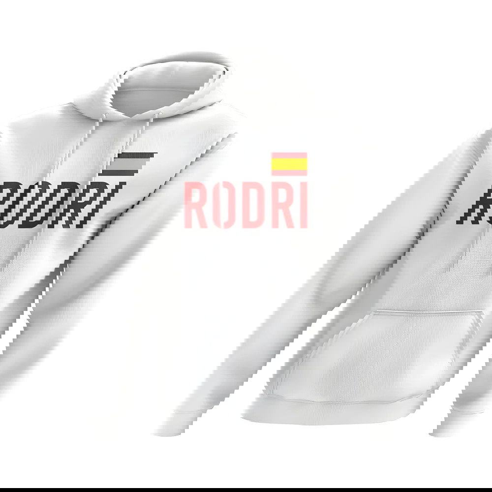 Rodri Spain Flag Hoody (White)