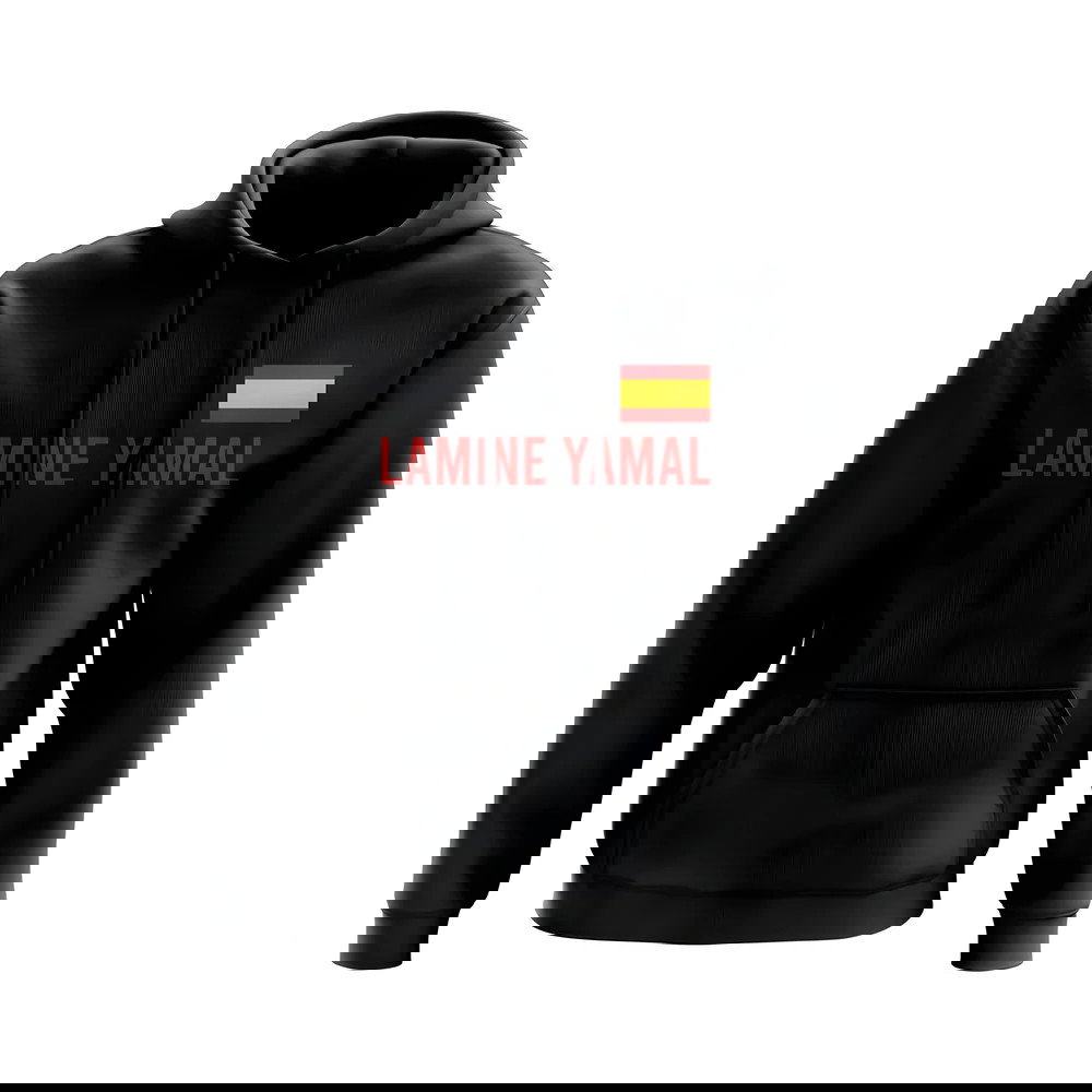 Lamine Yamal Spain Flag Hoody (Black)