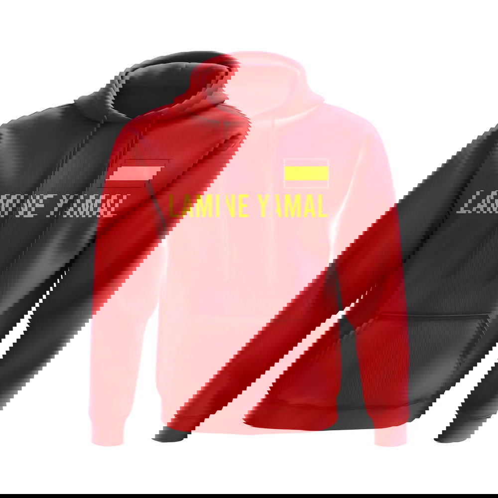 Lamine Yamal Spain Flag Hoody (Red)