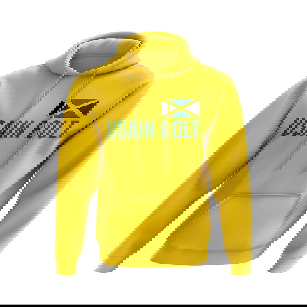Usain Bolt Jamaica Name Hoody (Yellow)
