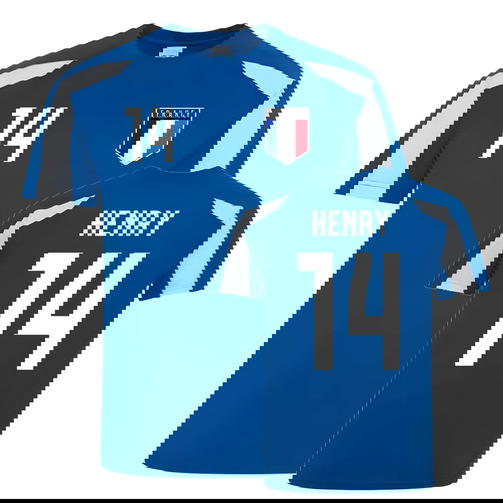 Thierry Henry France Sports Training Jersey (Blue-White)