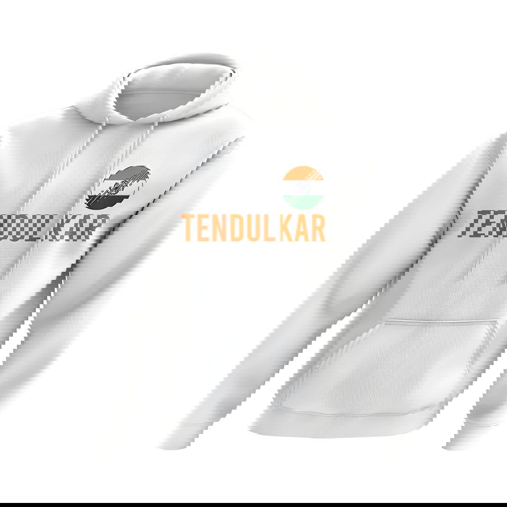 Sachin Tendulkar India Name Hoody (White)