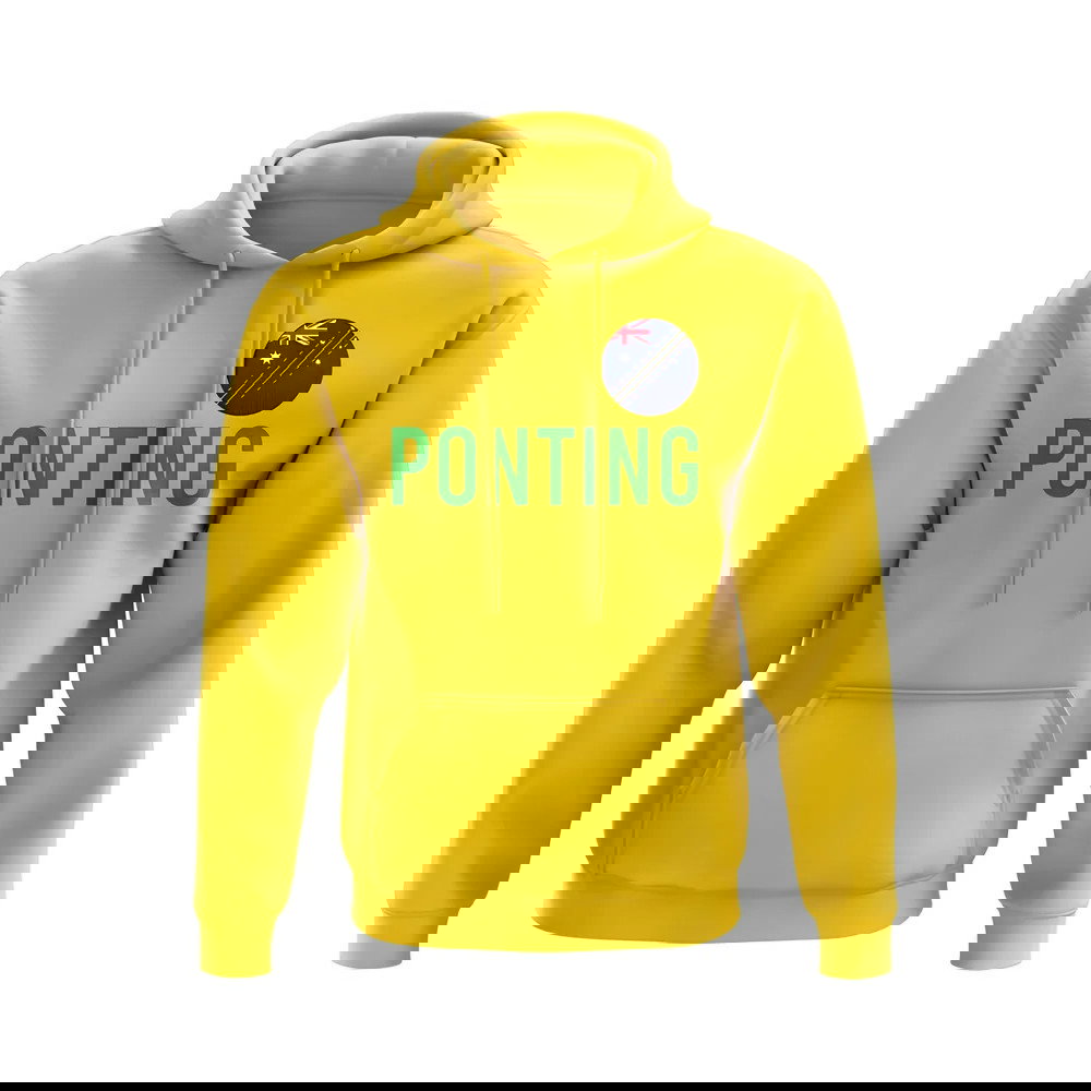 Ricky Ponting Australia Name Hoody (Yellow)