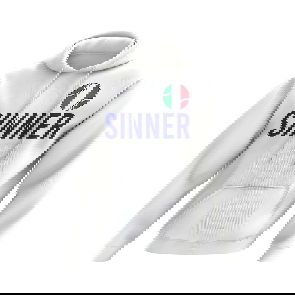 Jannik Sinner Italy Name Hoody (White)