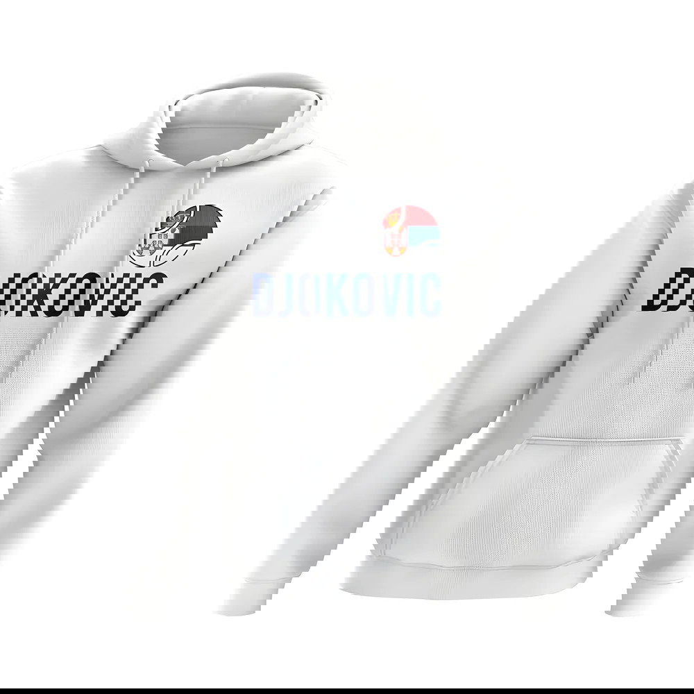 Novak Djokovic Serbia Name Hoody (White)