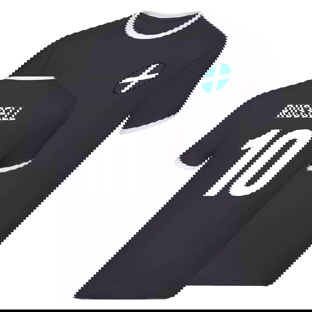 Scotland Rugby Ringer T-shirt (Finn Russell 10)