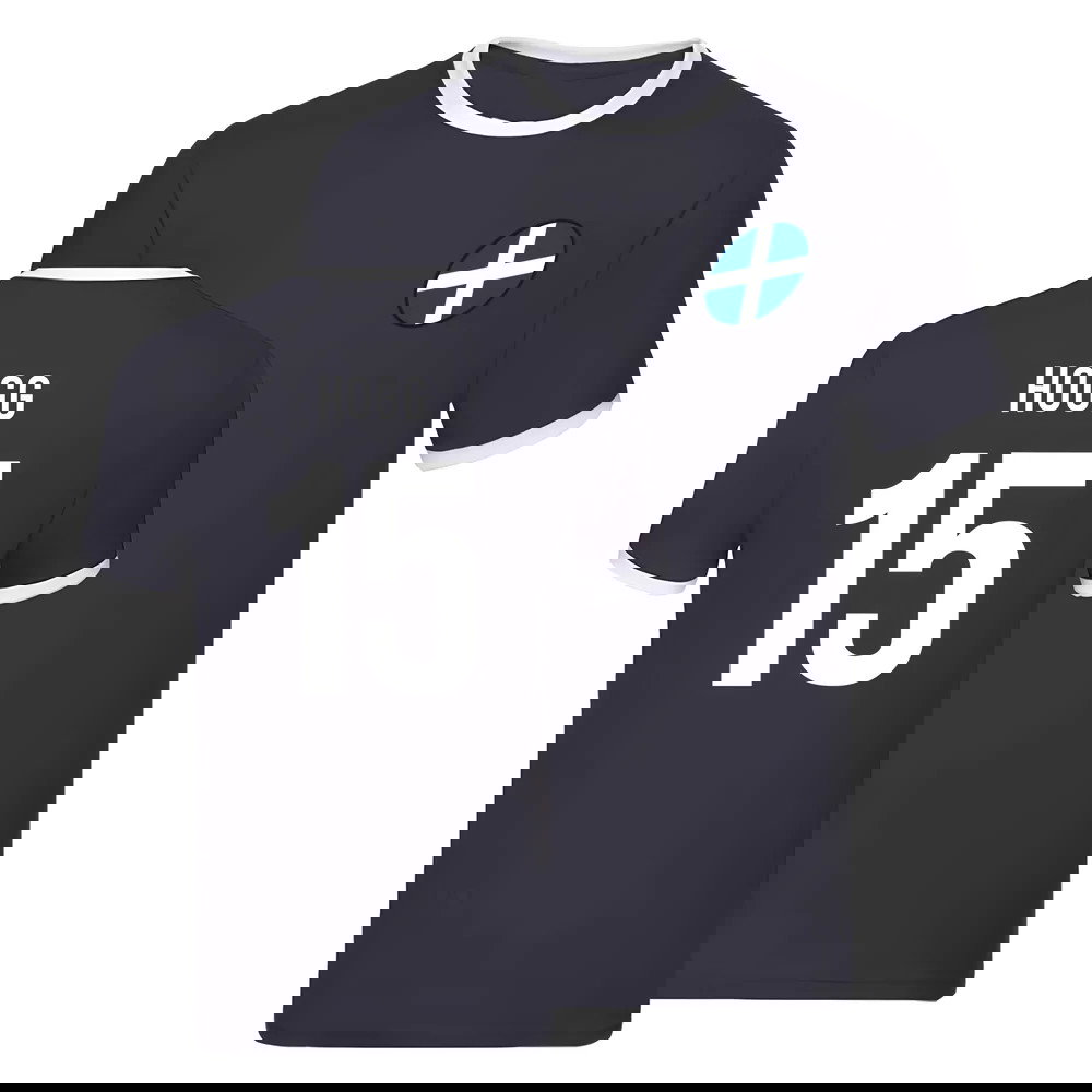 Scotland Rugby Ringer T-shirt (Stuart Hogg 15)