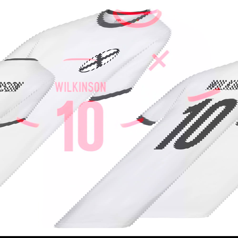 England Rugby Ringer T-shirt (Jonny Wilkinson 10)