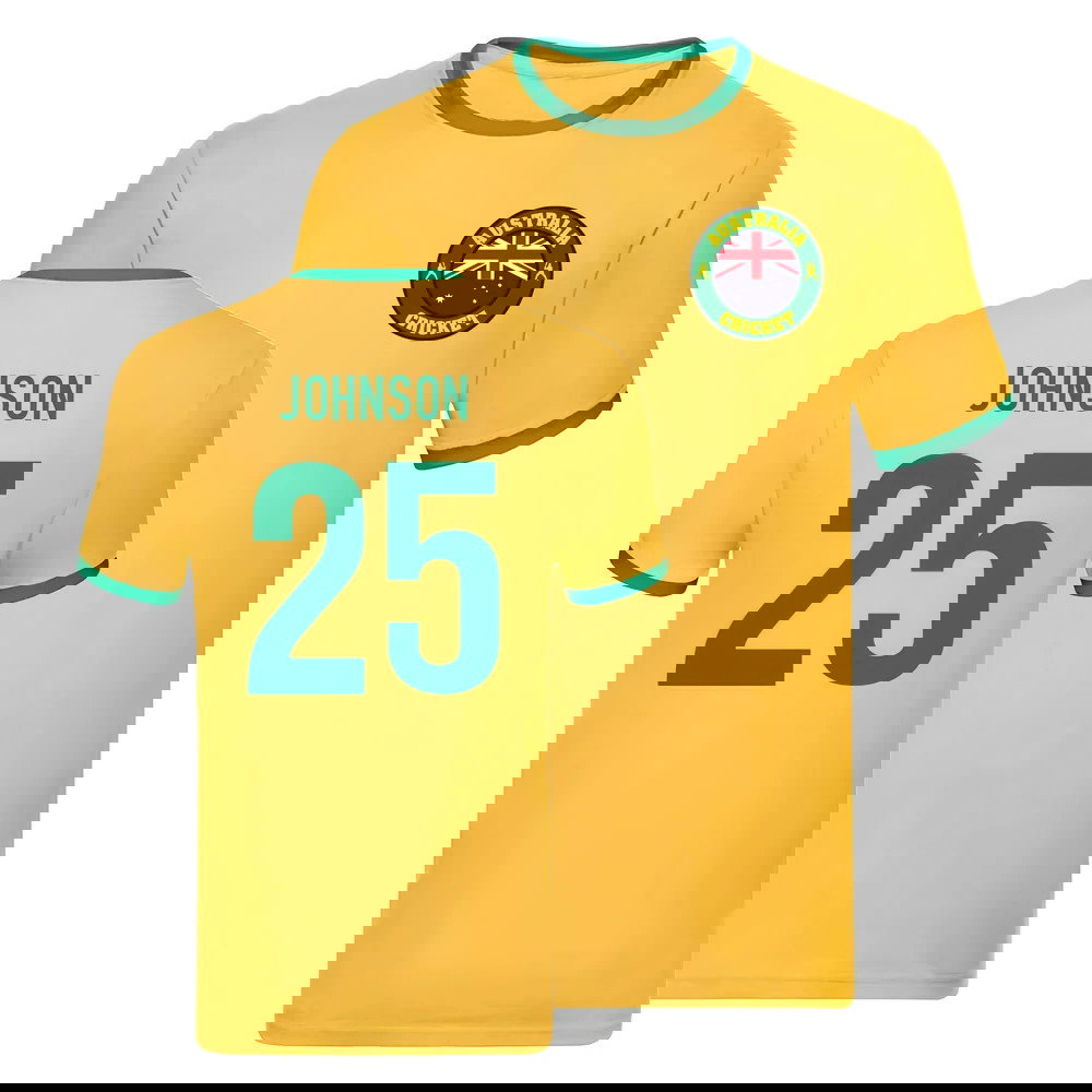 Australia Cricket Ringer Tee (Mitchell Johnson 25)