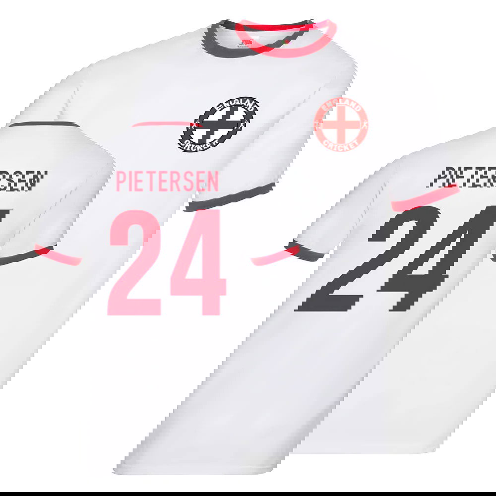 England Cricket Ringer Tee (Kevin Pietersen 24)