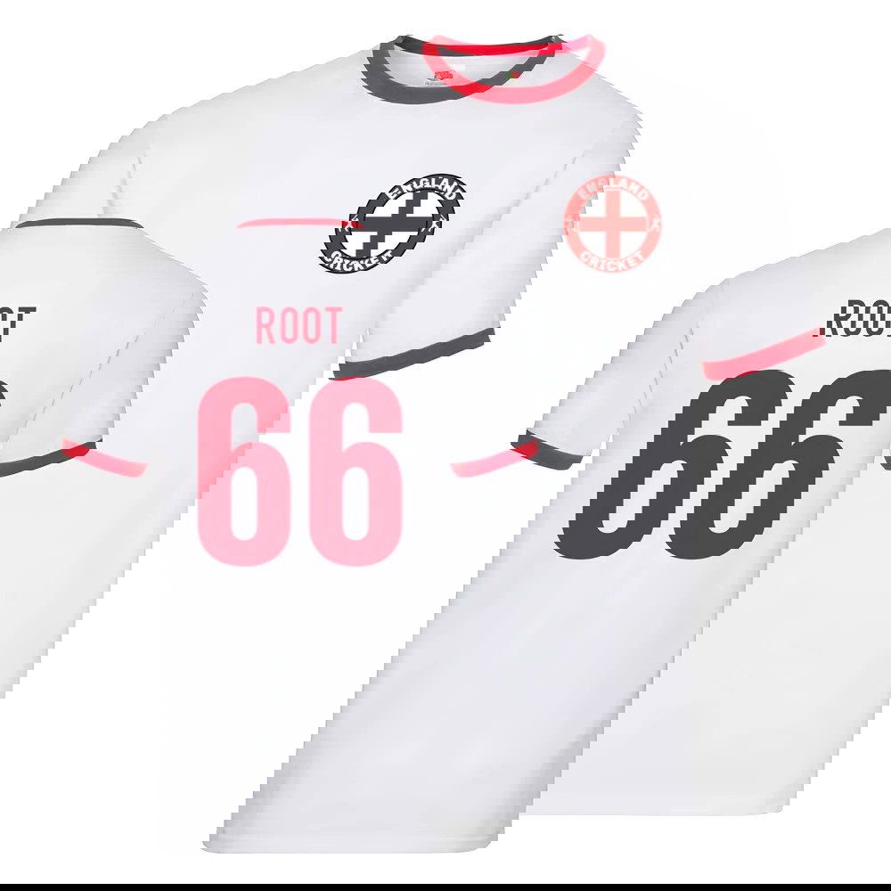 England Cricket Ringer Tee (Joe Root 66)