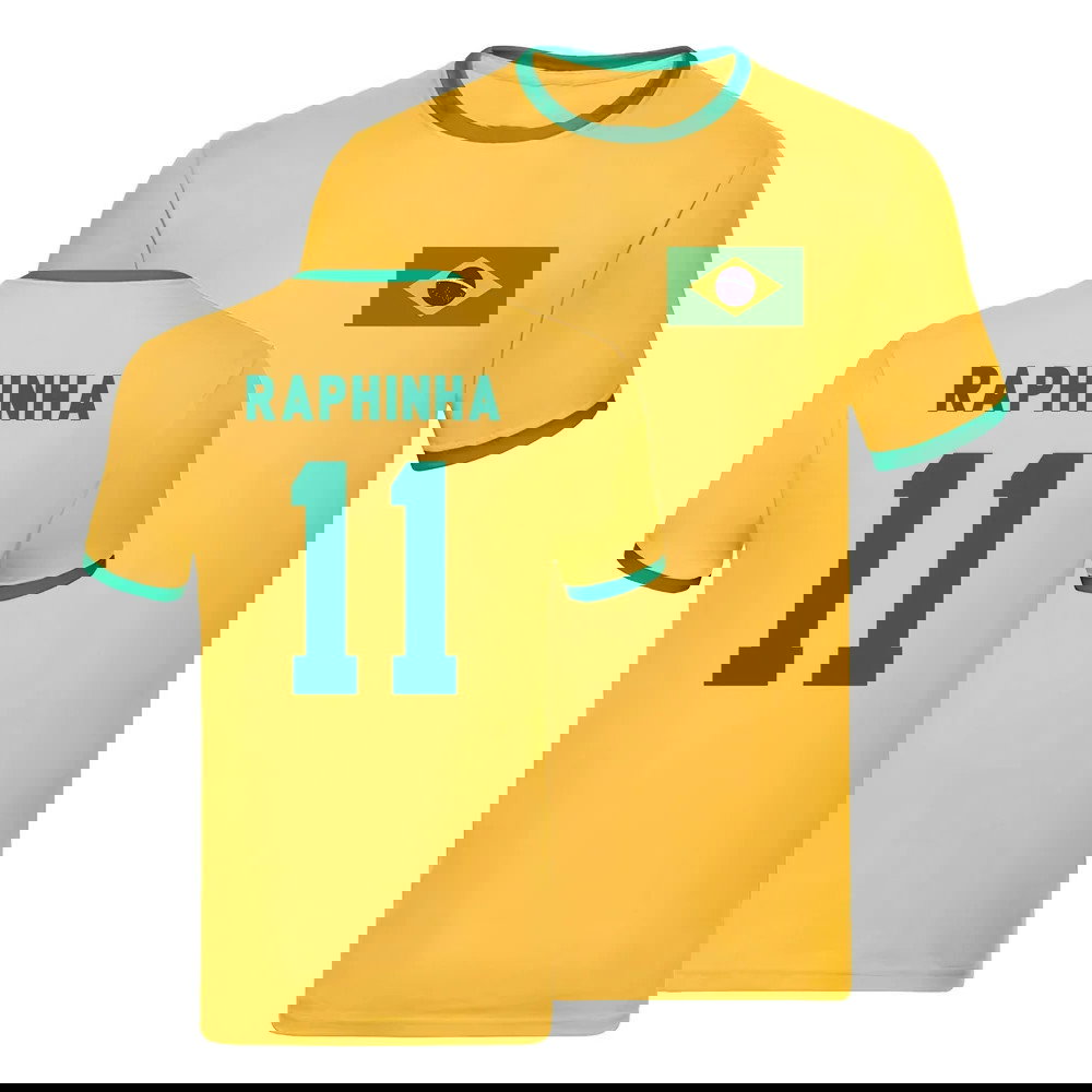 Brazil Ringer T-Shirt (Raphinha 11)