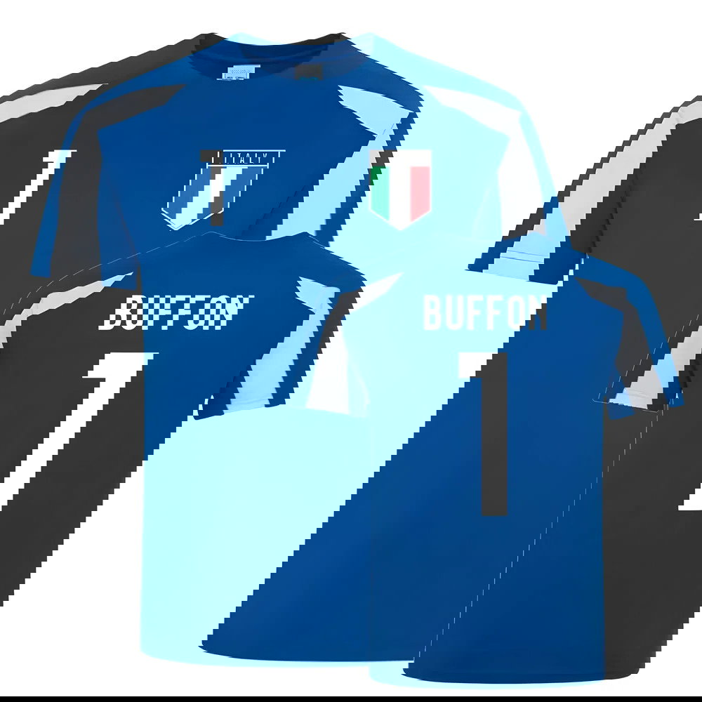 Gianluigi Buffon Italy Sports Training Jersey (Blue-White)