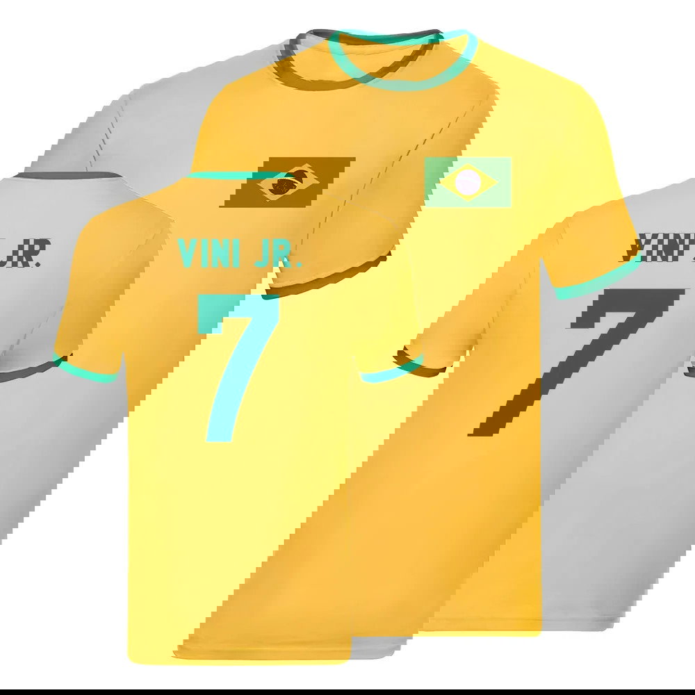 Brazil Ringer T-Shirt (Vini Jr 10)