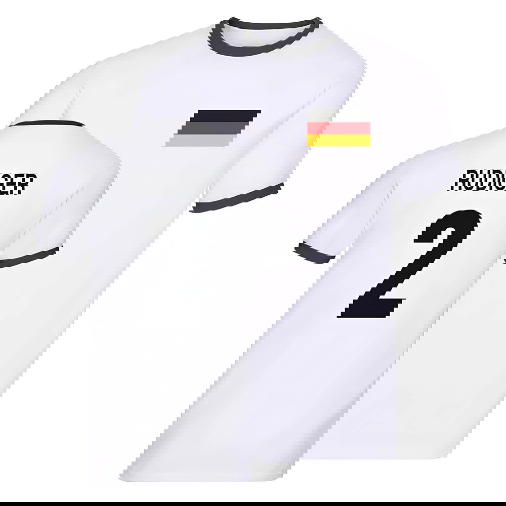 Germany Ringer T-Shirt (Antonio Rudiger 2)