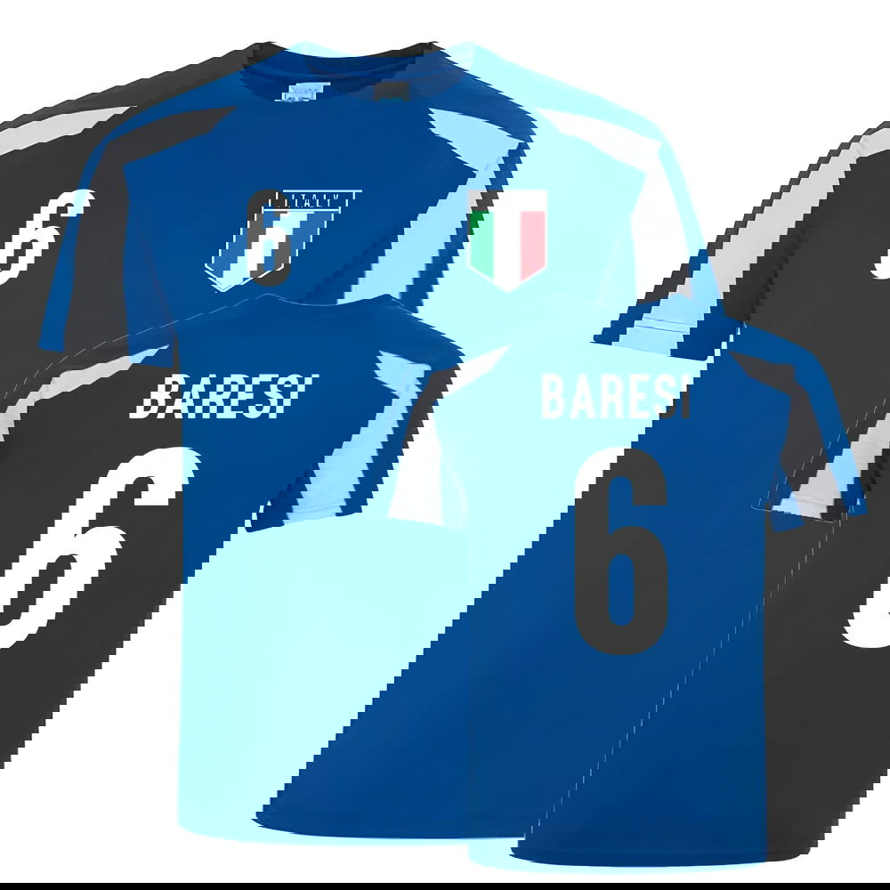 Franco Baresi Italy Sports Training Jersey (Blue-White)