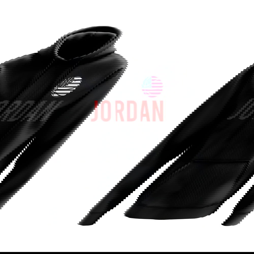 Michael Jordan USA Name Hoody (Black)