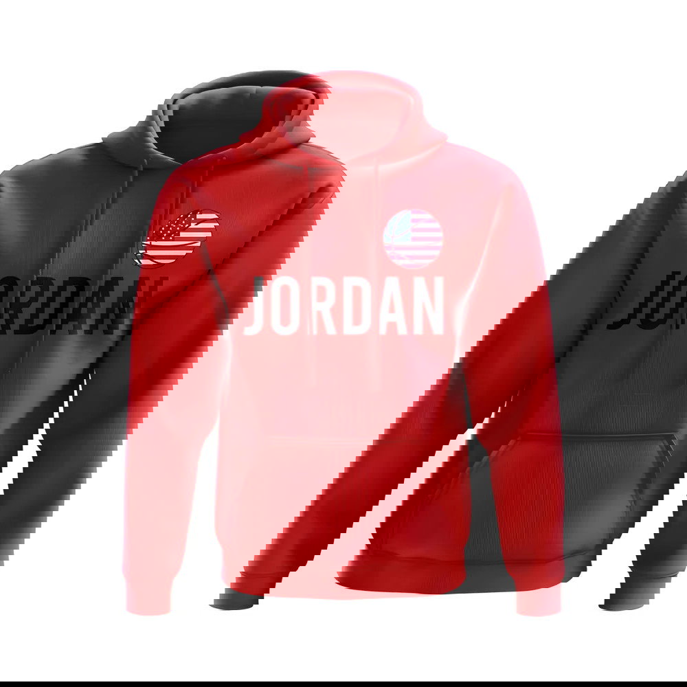 Michael Jordan USA Name Hoody (Red)